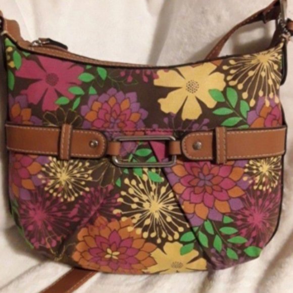 Handbags - New 70's Hippie Flower Power Style Cross Body Purse